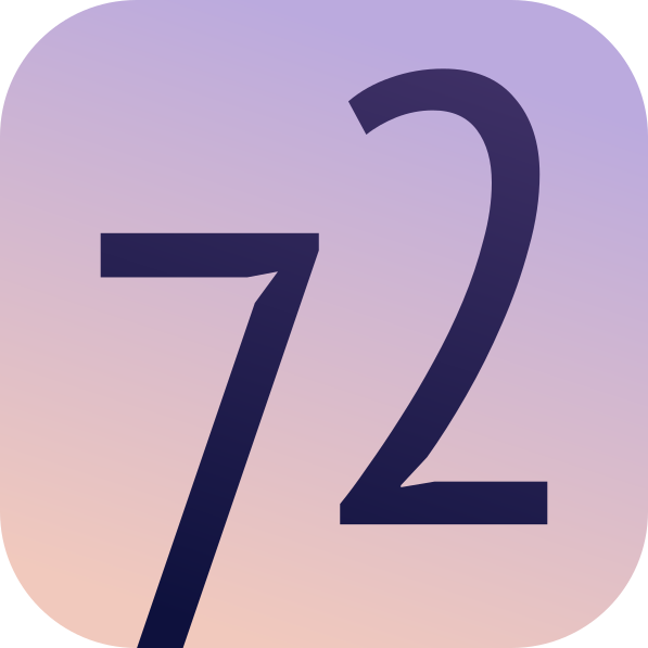 72 steps app icon